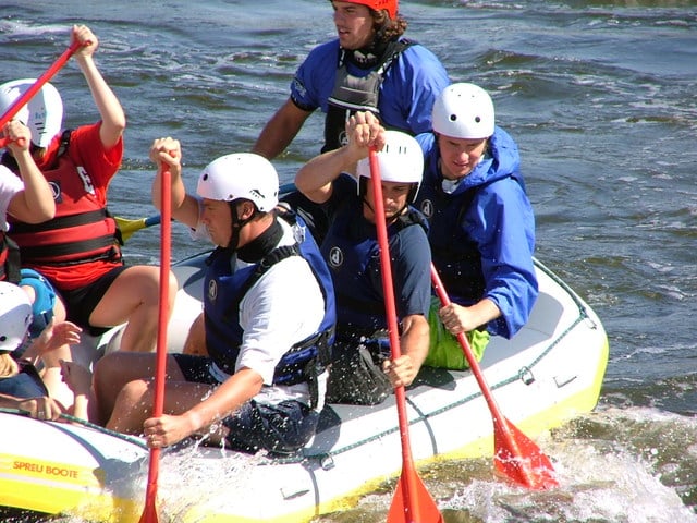 white water rafting team photo by Melvin Green via FreeImages.com
