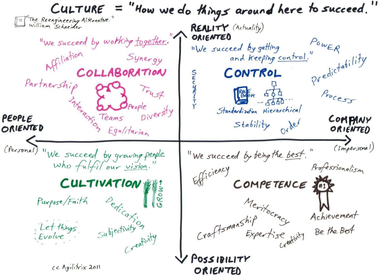 Schneider Culture Model by Michael Sahota - used with permission