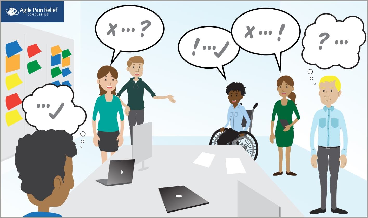 Small Scrum teams of 5-6 members have better engagement with each other.