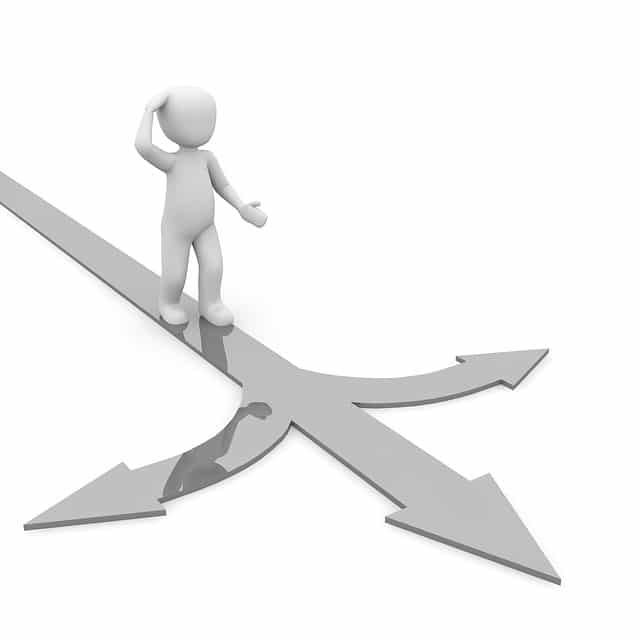 Diverging paths - image licensed from Photodune