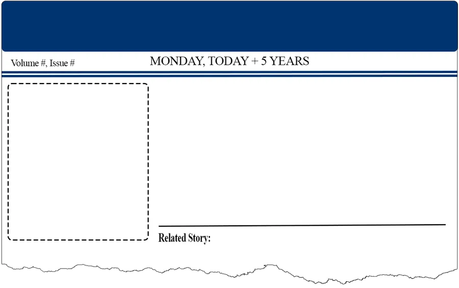 future perspective newspaper - blank