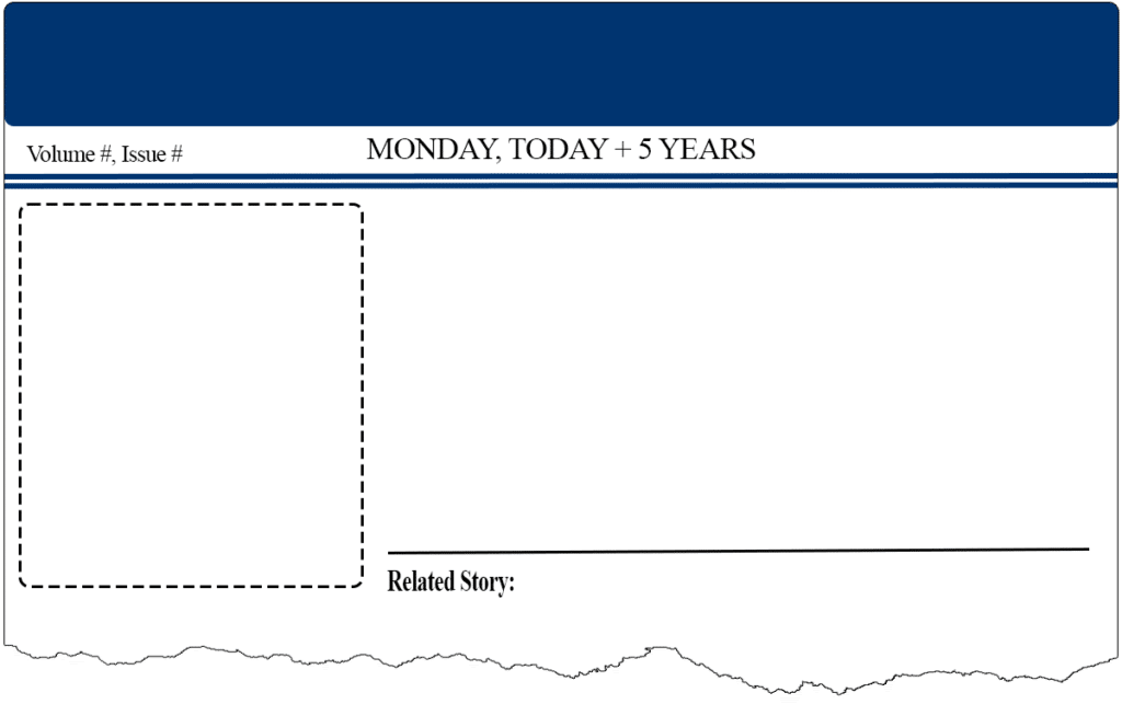 future perspective newspaper - blank