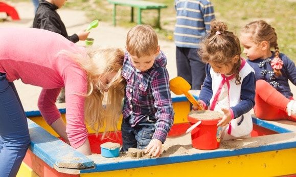 playing in the sandbox - image licensed from Photodune
