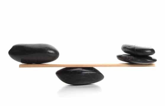 scales with zen stone - image licensed from Photodune