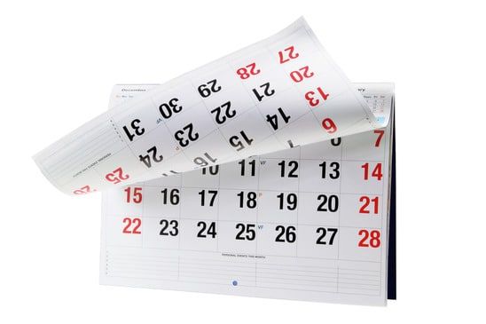 Calendar image licensed from Photodune