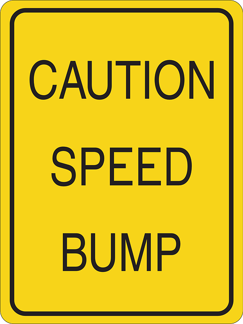 Speed Bump Sign - free image from Pixabay.com