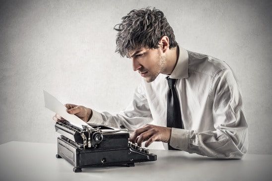 typewriter - image licensed from Photodune