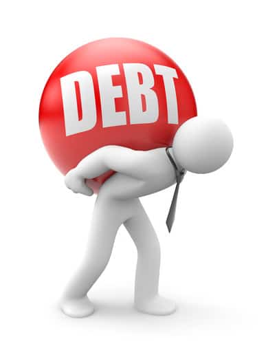 Debt - image licensed from Photodune