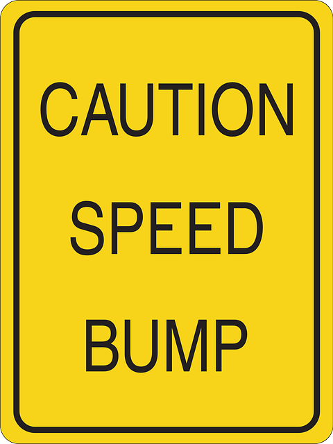Speed Bump Sign - free image from Pixabay.com