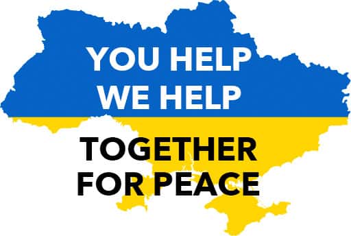 You help We help together for peace in Ukraine